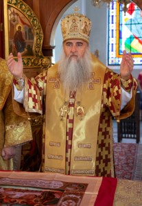 Божественная литургия на Архиерейском подворье — храме в честь иконы Божией Матери «Утоли моя печали» г.Саратова