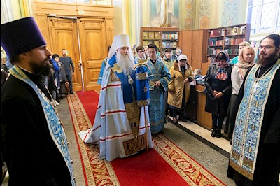 Всенощное бдение в Покровском храме г. Саратова