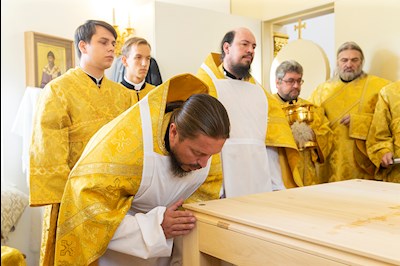 Великое освящение храма Сорока Севастийских мучеников г. Саратова и Божественная литургия в новоосвященном храме