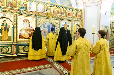 Всенощное бдение в Свято-Никольском мужском монастыре г. Саратова