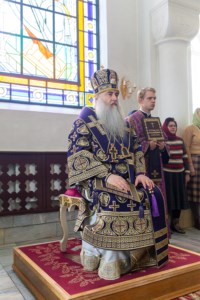 Литургия Преждеосвященных Даров в храме в честь иконы Божией Матери «Утоли моя печали» г. Саратова