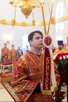 Божественная литургия в храме Воскресения Христова г. Саратова