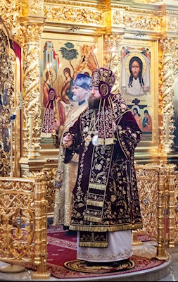 Божественная литургия в Свято-Троицком кафедральном соборе г. Саратова
