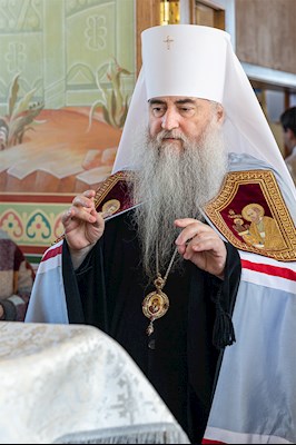 Божественная литургия в Вознесенско-Пантелеимоновском храме с. Усть-Курдюм Саратовского района