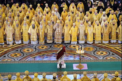 Митрополит Игнатий принял участие в Божественной литургии в день 14-й годовщины интронизации Патриарха Кирилла