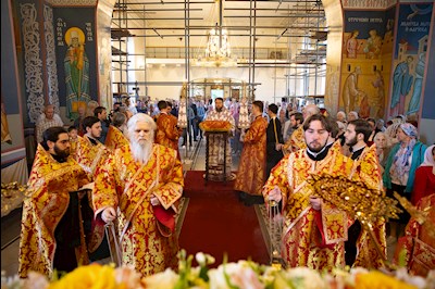 Митрополит Игнатий совершил всенощное бдение в Свято-Никольском мужском монастыре г. Саратова