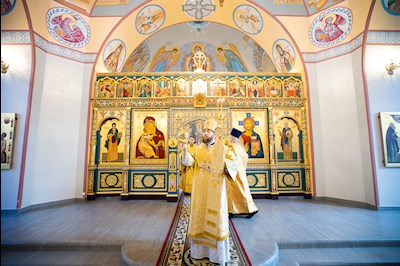 Митрополит Игнатий совершил Божественную литургию в Свято-Никольском мужском монастыре г. Саратова