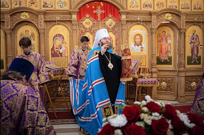 Митрополит Игнатий совершил великое освящение храма святых первоверховных апостолов Петра и Павла с. Куликовка Вольского района и Божественную литургию в новоосвященном храме