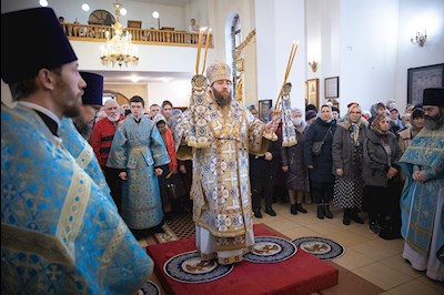 Митрополит Игнатий возглавил соборное архиерейское богослужение в Казанском храме г. Саратова