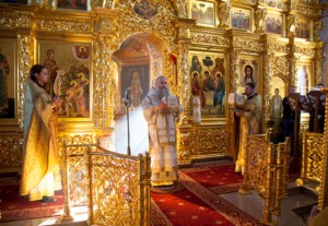 Божественная литургия в Свято-Троицком кафедральном соборе г. Саратова