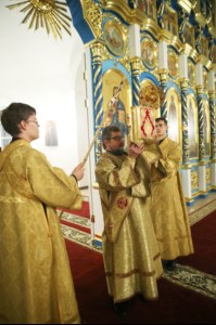 Всенощное бдение в Свято-Сергиевском женском монастыре с. Алексеевка Базарно-Карабулакского р-на