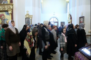 Божественная литургия в храме великомученика Георгия Победоносца г. Саратова