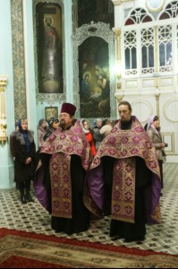 Всенощное бдение в храме в честь Сошествия Святого Духа г.Саратова