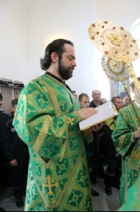 Божественная литургия в храме блаженной Ксении Петербургской г. Саратова на территории ИТК УШ-382/33
