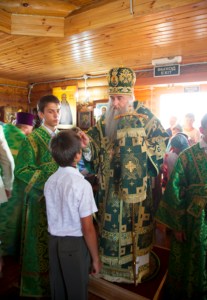 Всенощное бдение в храме во имя преподобного Сергия Радонежского с. Кошели Воскресенского района