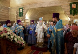 Всенощное бдение в храме в честь Рождества Пресвятой Богородицы города Саратова