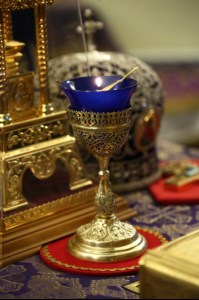 Всенощное бдение на Архиерейском подворье – храме во имя преподобного Серафима Саровского г.Саратова