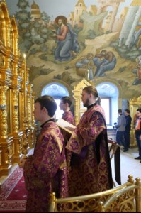 Крещальная литургия в Свято-Троицком кафедральном соборе г. Саратова