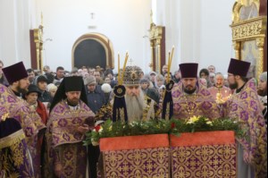Божественная литургия в храме во имя святого великомученика Георгия Победоносца г.Саратова