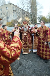 Великое освящение храма святых мучеников Адриана и Наталии г. Саратова и Божественная литургия в новоосвященном храме