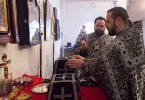 Литургия Преждеосвященных Даров в храме во имя святителя Тихона, Епископа Воронежского, Задонского чудотворца г.Саратова