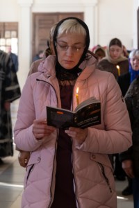 Великое повечерие с чтением канона преподобного Андрея Критского в Свято-Троицком кафедральном соборе г. Вольска