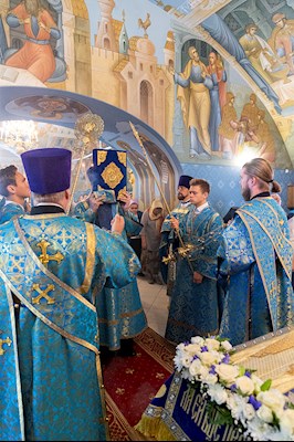 Божественная литургия в Свято-Троицком кафедральном соборе г. Саратова
