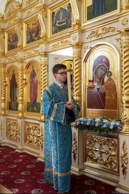 Всенощное бдение в храме в честь Казанской иконы Божией Матери р.п. Татищево