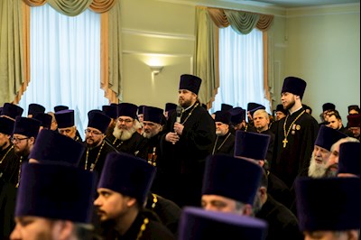 Митрополит Игнатий возглавил ежегодное Епархиальное собрание духовенства Саратовской епархии