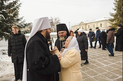 Архиереи Саратовской митрополии совершили Божественную литургию в соборном храме святого благоверного князя Александра Невского г. Ртищево