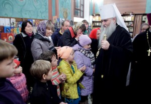 Всенощное бдение в Крестовоздвиженском храме города Хвалынска