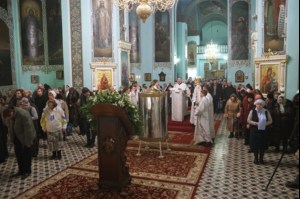 В праздник Крещения Господня Митрополит Лонгин совершил Божественную литургию и Чин Великого освящения воды