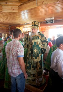 Всенощное бдение в храме во имя преподобного Сергия Радонежского с. Кошели Воскресенского района