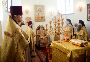 Божественная литургия в Свято-Иоанновском женском монастыре села Алексеевка Хвалынского района