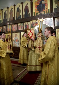 Всенощное бдение в Благовещенском храме г. Вольска