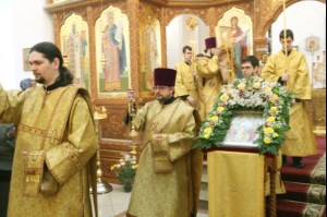 Божественная литургия в храме во имя святого равноапостольного великого князя Владимира г. Саратова