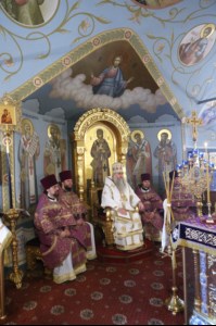 Крещальная литургия в Свято-Троицком кафедральном соборе г. Саратова