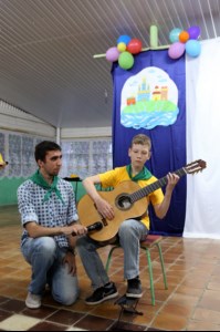 В православном лагере «Солнечный» прошло торжественное открытие первой смены