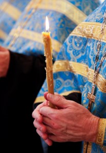 Всенощное бдение с чином Погребения Божией Матери в Свято-Троицком кафедральном соборе г. Вольска