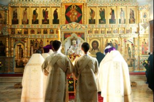 Божественная литургия в Свято-Алексиевском женском монастыре г.Саратова
