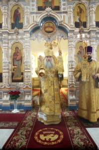 Божественная литургия в храме во имя святых первоверховных апостолов Петра и Павла г.Аткарска