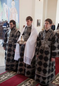 Литургия Преждеосвященных Даров в Свято-Никольском мужском монастыре г.Саратова