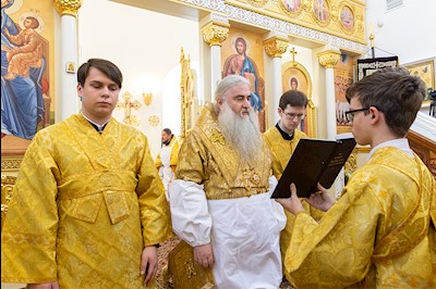 Великое освящение храма Сорока Севастийских мучеников г. Саратова и Божественная литургия в новоосвященном храме