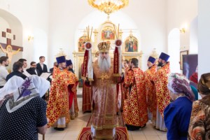 Божественная литургия в храме в честь Воскресения Христова с. Ивано-Языковка Аткарского района