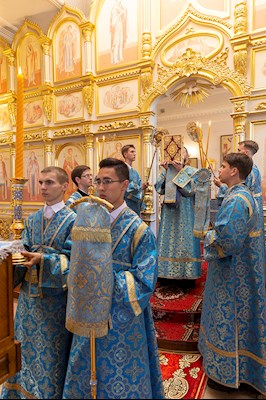 Всенощное бдение в храме Рождества Христова г. Вольска