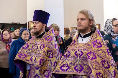 Божественная литургия в храме в честь иконы Божией Матери «Всех скорбящих Радость» г. Саратова
