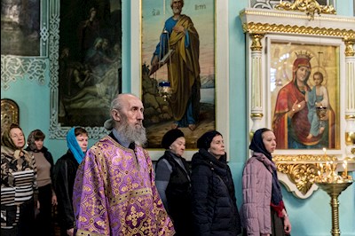 Всенощное бдение в храме в честь Сошествия Святого Духа г. Саратова