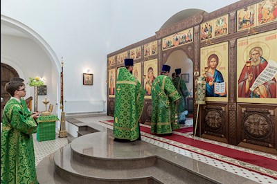 Всенощное бдение в храме преподобного Сергия Радонежского г. Саратова