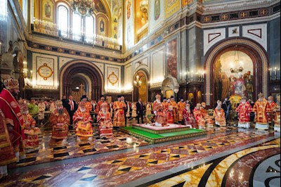 Митрополит Игнатий принял участие в Божественной литургии и торжествах в день тезоименитства Святейшего Патриарха Кирилла