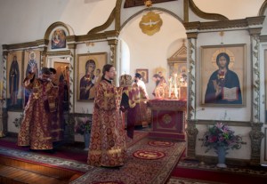 Божественная литургия в Спасо-Преображенском мужском монастыре г. Саратова